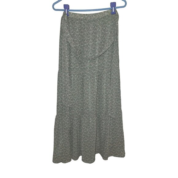 Lush Dresses & Skirts - Lush | Women's Floral Chiffon Ruffle with Tie Maxi Skirt - Size L Cottagecore